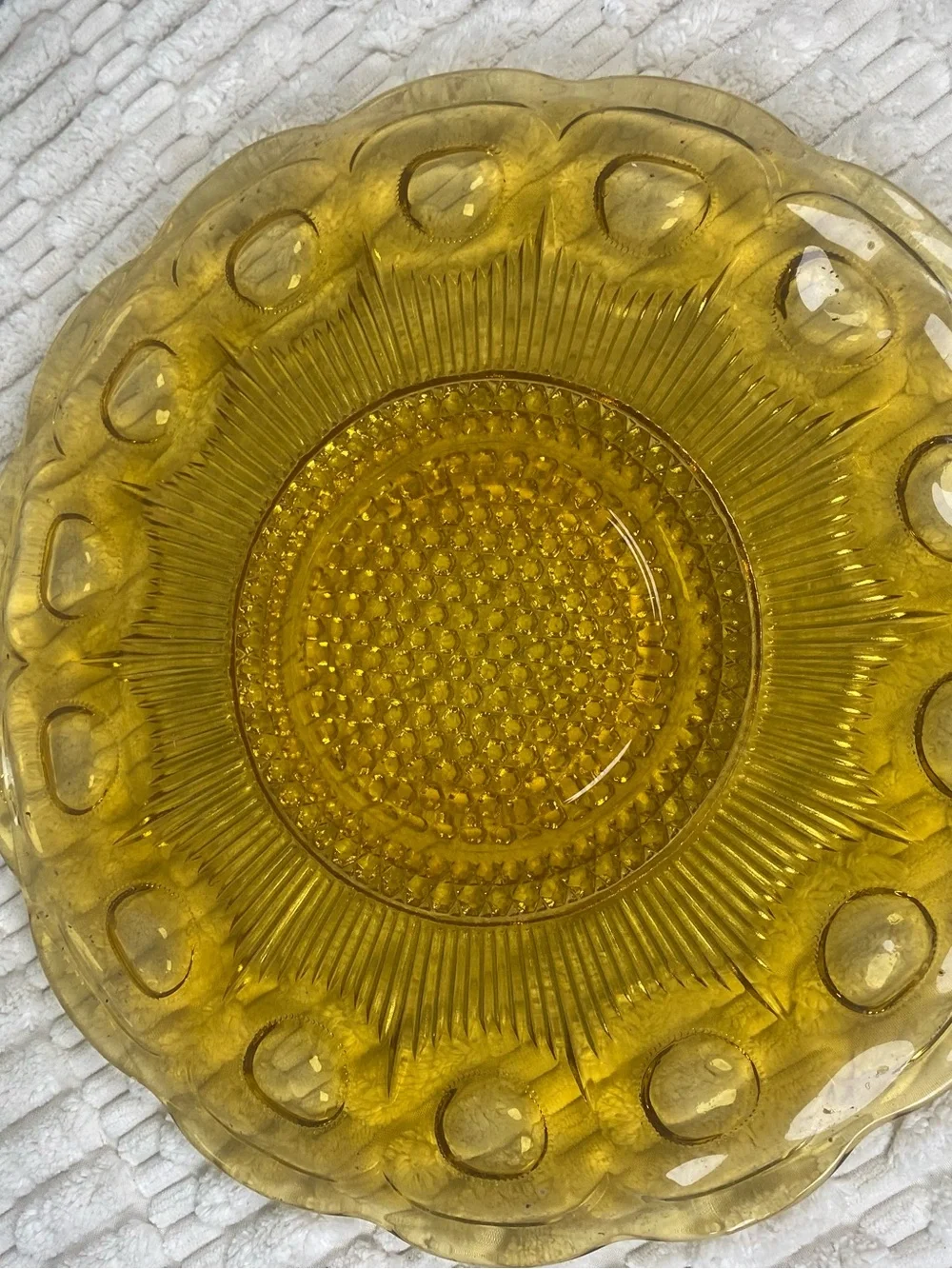 Vintage Bartlett Collins St Genevieve Amber Glass 11
